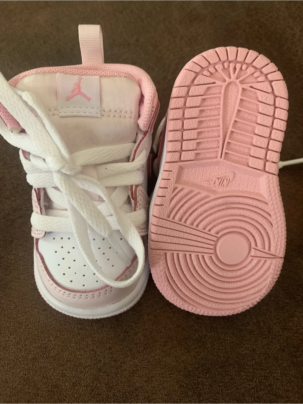Nike Air Jordan Toddler light pink/white Brand New no Tags Size 3c